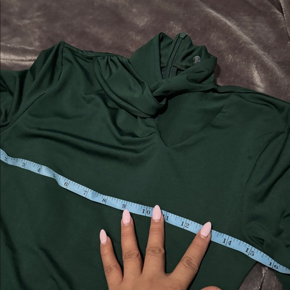 Zara Dark Green Long Sleeve Bodysuit - Picture 6 of 6